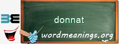 WordMeaning blackboard for donnat